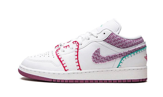 Jordan 1 Low White Light Bordeaux (GS)