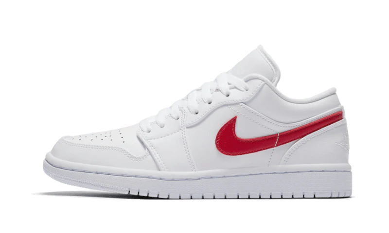 Jordan 1 Low White University Red (Women's)