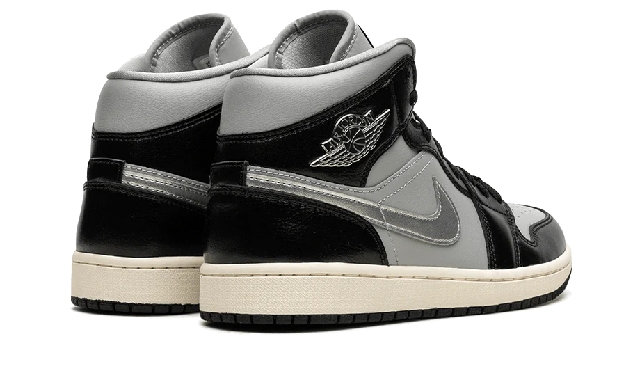 Jordan 1 Mid SE Black Metallic Silver (Women's)