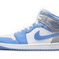 Jordan 1 Mid University Blue Grey