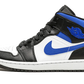 Jordan 1 Mid White Black Racer Blue