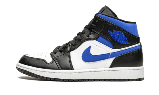 Jordan 1 Mid White Black Racer Blue