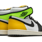 Jordan 1 Retro High White Black Volt University Gold