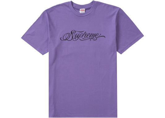 Supreme Script Tee Purple