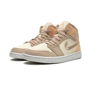 Jordan 1 Mid SE Canvas Khaki (Women's)