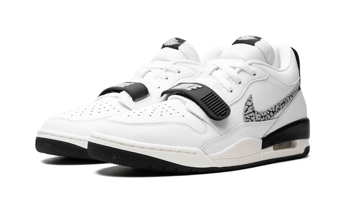 Jordan Legacy 312 Low White Black Elephant Swoosh