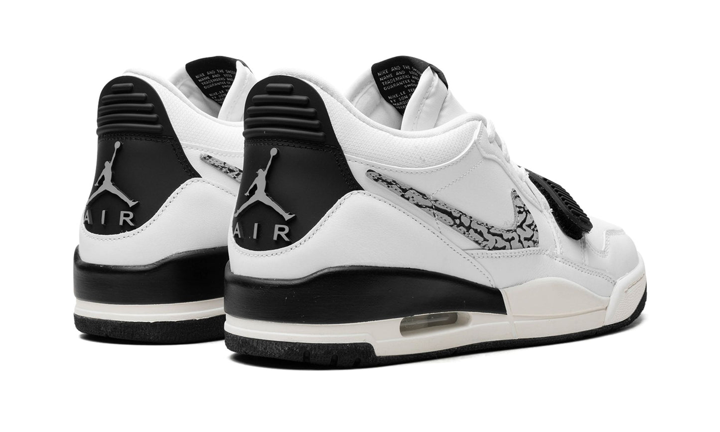 Jordan Legacy 312 Low White Black Elephant Swoosh