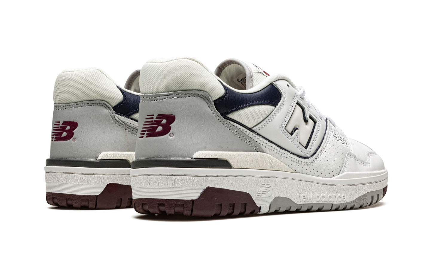 New Balance 550 White Natural Indigo Burgundy